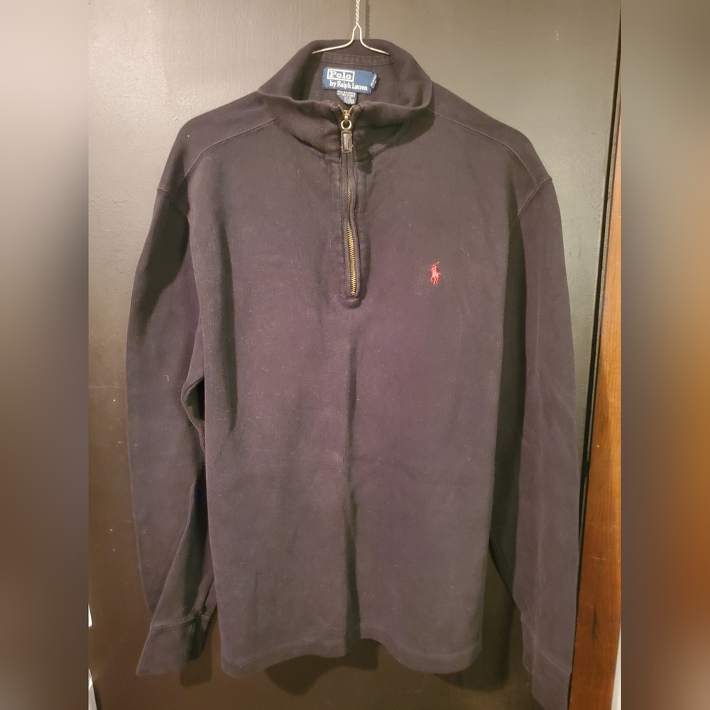 Ralph Lauren Black Quarter-Zip Pullover